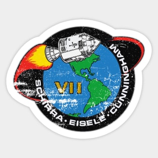 Apollo 7 Vintage Insignia Sticker